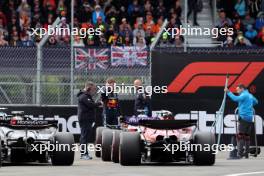 Max Verstappen (NLD) Red Bull Racing in qualifying parc ferme. 06.07.2024. Formula 1 World Championship, Rd 12, British Grand Prix, Silverstone, England, Qualifying Day.