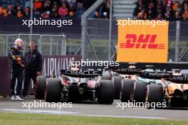 Max Verstappen (NLD) Red Bull Racing RB20 in qualifying parc ferme. 06.07.2024. Formula 1 World Championship, Rd 12, British Grand Prix, Silverstone, England, Qualifying Day.