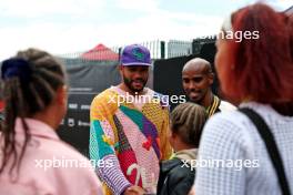 Mo Farah (GBR) Retired Athlete with his family. 07.07.2024. Formula 1 World Championship, Rd 12, British Grand Prix, Silverstone, England, Race Day.