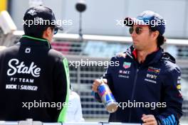 Sergio Perez (MEX) Red Bull Racing on the drivers' parade. 07.07.2024. Formula 1 World Championship, Rd 12, British Grand Prix, Silverstone, England, Race Day.