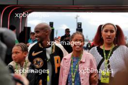 Mo Farah (GBR) Retired Athlete with his family. 07.07.2024. Formula 1 World Championship, Rd 12, British Grand Prix, Silverstone, England, Race Day.