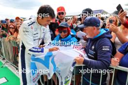 Alexander Albon (THA) Williams Racing with fans. 04.07.2024. Formula 1 World Championship, Rd 12, British Grand Prix, Silverstone, England, Preparation Day.