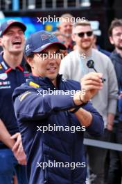 Sergio Perez (MEX) Red Bull Racing plays darts. 04.07.2024. Formula 1 World Championship, Rd 12, British Grand Prix, Silverstone, England, Preparation Day.