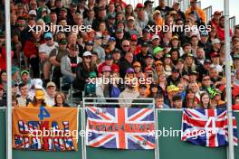 Circuit atmosphere - fans in the grandstand. 04.07.2024. Formula 1 World Championship, Rd 12, British Grand Prix, Silverstone, England, Preparation Day.
