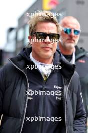 Brad Pitt (USA) Actor. 04.07.2024. Formula 1 World Championship, Rd 12, British Grand Prix, Silverstone, England, Preparation Day.