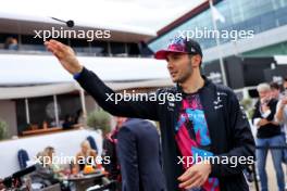 Esteban Ocon (FRA) Alpine F1 Team plays darts. 04.07.2024. Formula 1 World Championship, Rd 12, British Grand Prix, Silverstone, England, Preparation Day.