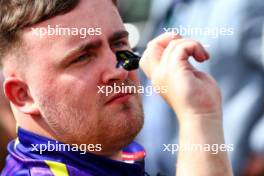 Luke Littler (GBR) Darts Player. 04.07.2024. Formula 1 World Championship, Rd 12, British Grand Prix, Silverstone, England, Preparation Day.