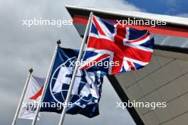 Circuit atmosphere - flags. 04.07.2024. Formula 1 World Championship, Rd 12, British Grand Prix, Silverstone, England, Preparation Day.