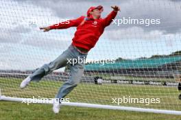 Charles Leclerc (MON) Ferrari plays football. 04.07.2024. Formula 1 World Championship, Rd 12, British Grand Prix, Silverstone, England, Preparation Day.