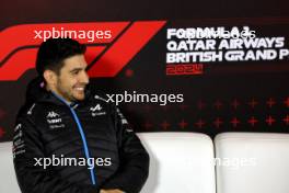 Esteban Ocon (FRA) Alpine F1 Team in the FIA Press Conference. 04.07.2024. Formula 1 World Championship, Rd 12, British Grand Prix, Silverstone, England, Preparation Day.
