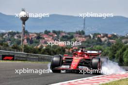 Charles Leclerc (MON) Ferrari SF-24 locks up under braking. 19.07.2024. Formula 1 World Championship, Rd 13, Hungarian Grand Prix, Budapest, Hungary, Practice Day.