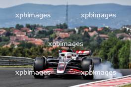 Kevin Magnussen (DEN) Haas VF-24 locks up under braking. 19.07.2024. Formula 1 World Championship, Rd 13, Hungarian Grand Prix, Budapest, Hungary, Practice Day.