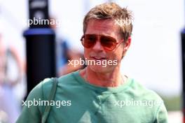 Brad Pitt (USA) Actor. 19.07.2024. Formula 1 World Championship, Rd 13, Hungarian Grand Prix, Budapest, Hungary, Practice Day.