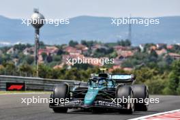 Fernando Alonso (ESP) Aston Martin F1 Team AMR24. 19.07.2024. Formula 1 World Championship, Rd 13, Hungarian Grand Prix, Budapest, Hungary, Practice Day.