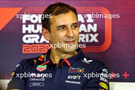Pierre Wache (FRA) Red Bull Racing Technical Director in the FIA Press Conference. 19.07.2024. Formula 1 World Championship, Rd 13, Hungarian Grand Prix, Budapest, Hungary, Practice Day.