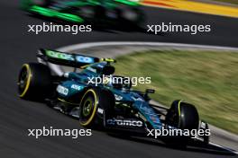 Fernando Alonso (ESP) Aston Martin F1 Team AMR24. 19.07.2024. Formula 1 World Championship, Rd 13, Hungarian Grand Prix, Budapest, Hungary, Practice Day.