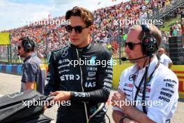 George Russell (GBR) Mercedes AMG F1 on the grid. 21.07.2024. Formula 1 World Championship, Rd 13, Hungarian Grand Prix, Budapest, Hungary, Race Day.