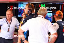 Jos Verstappen (NLD) with Dr Helmut Marko (AUT) Red Bull Motorsport Consultant and Max Verstappen (NLD) Red Bull Racing. 21.07.2024. Formula 1 World Championship, Rd 13, Hungarian Grand Prix, Budapest, Hungary, Race Day.