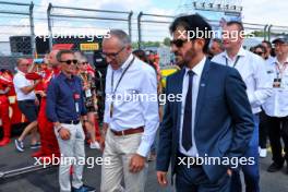(L to R): Stefano Domenicali (ITA) Formula One President and CEO with Mohammed Bin Sulayem (UAE) FIA President on the grid. 21.07.2024. Formula 1 World Championship, Rd 13, Hungarian Grand Prix, Budapest, Hungary, Race Day.