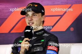 Oscar Piastri (AUS) McLaren in the post race FIA Press Conference. 21.07.2024. Formula 1 World Championship, Rd 13, Hungarian Grand Prix, Budapest, Hungary, Race Day.