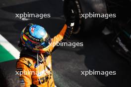 Race winner Oscar Piastri (AUS) McLaren celebrates in parc ferme. 21.07.2024. Formula 1 World Championship, Rd 13, Hungarian Grand Prix, Budapest, Hungary, Race Day.