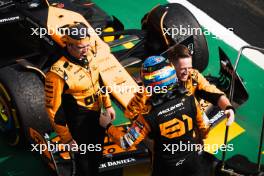 Race winner Oscar Piastri (AUS) McLaren celebrates with the team in parc ferme. 21.07.2024. Formula 1 World Championship, Rd 13, Hungarian Grand Prix, Budapest, Hungary, Race Day.