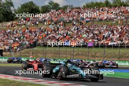 Fernando Alonso (ESP) Aston Martin F1 Team AMR24. 21.07.2024. Formula 1 World Championship, Rd 13, Hungarian Grand Prix, Budapest, Hungary, Race Day.