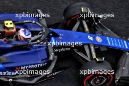 Logan Sargeant (USA) Williams Racing FW46 with a broken front wing. 20.07.2024. Formula 1 World Championship, Rd 13, Hungarian Grand Prix, Budapest, Hungary, Qualifying Day.