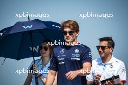 Logan Sargeant (USA) Williams Racing walks the circuit with the team. 18.07.2024. Formula 1 World Championship, Rd 13, Hungarian Grand Prix, Budapest, Hungary, Preparation Day.