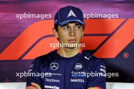 Alexander Albon (THA) Williams Racing in the FIA Press Conference. 18.07.2024. Formula 1 World Championship, Rd 13, Hungarian Grand Prix, Budapest, Hungary, Preparation Day.