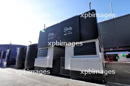 Sauber trucks in the paddock. 17.05.2024. Formula 1 World Championship, Rd 7, Emilia Romagna Grand Prix, Imola, Italy, Practice Day.