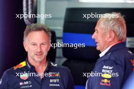 (L to R): Christian Horner (GBR) Red Bull Racing Team Principal with Dr Helmut Marko (AUT) Red Bull Motorsport Consultant. 17.05.2024. Formula 1 World Championship, Rd 7, Emilia Romagna Grand Prix, Imola, Italy, Practice Day.