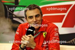 Enrico Gualtieri (ITA) Ferrari Technical Director of Power Unit in the FIA Press Conference. 17.05.2024. Formula 1 World Championship, Rd 7, Emilia Romagna Grand Prix, Imola, Italy, Practice Day.