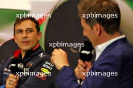 Pierre Wache (FRA) Red Bull Racing Technical Director in the FIA Press Conference. 17.05.2024. Formula 1 World Championship, Rd 7, Emilia Romagna Grand Prix, Imola, Italy, Practice Day.
