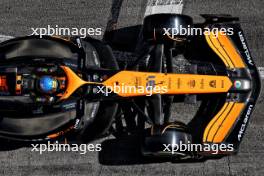 Oscar Piastri (AUS) McLaren MCL38 - electronic sponsor boards. 17.05.2024. Formula 1 World Championship, Rd 7, Emilia Romagna Grand Prix, Imola, Italy, Practice Day.