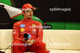Charles Leclerc (MON) Ferrari in the post race FIA Press Conference. 19.05.2024. Formula 1 World Championship, Rd 7, Emilia Romagna Grand Prix, Imola, Italy, Race Day.