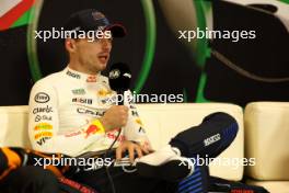 Max Verstappen (NLD) Red Bull Racing in the post race FIA Press Conference. 19.05.2024. Formula 1 World Championship, Rd 7, Emilia Romagna Grand Prix, Imola, Italy, Race Day.