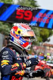 Race winner Max Verstappen (NLD) Red Bull Racing celebrates in parc ferme. 19.05.2024. Formula 1 World Championship, Rd 7, Emilia Romagna Grand Prix, Imola, Italy, Race Day.