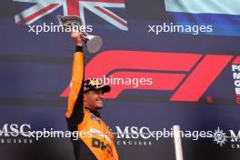 2nd place Lando Norris (GBR) McLaren. 19.05.2024. Formula 1 World Championship, Rd 7, Emilia Romagna Grand Prix, Imola, Italy, Race Day.