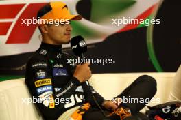 Lando Norris (GBR) McLaren in the post race FIA Press Conference. 19.05.2024. Formula 1 World Championship, Rd 7, Emilia Romagna Grand Prix, Imola, Italy, Race Day.