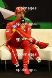 Charles Leclerc (MON) Ferrari in the post race FIA Press Conference. 19.05.2024. Formula 1 World Championship, Rd 7, Emilia Romagna Grand Prix, Imola, Italy, Race Day.