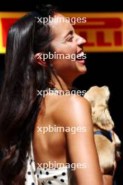  Alexandra Saint Mleux (ITA), girlfriend of Charles Leclerc (MON) Ferrari, and puppy dog Leo. 18.05.2024. Formula 1 World Championship, Rd 7, Emilia Romagna Grand Prix, Imola, Italy, Qualifying Day.