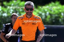Andrea Stella (ITA) McLaren Team Principal. 18.05.2024. Formula 1 World Championship, Rd 7, Emilia Romagna Grand Prix, Imola, Italy, Qualifying Day.