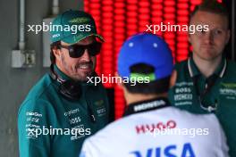 Fernando Alonso (ESP) Aston Martin F1 Team on the drivers' parade. 19.05.2024. Formula 1 World Championship, Rd 7, Emilia Romagna Grand Prix, Imola, Italy, Race Day.
