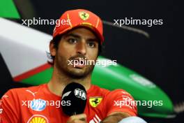 Carlos Sainz Jr (ESP) Ferrari in the FIA Press Conference. 16.05.2024. Formula 1 World Championship, Rd 7, Emilia Romagna Grand Prix, Imola, Italy, Preparation Day.