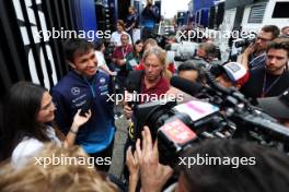 Alexander Albon (THA) Williams Racing with the media. 16.05.2024. Formula 1 World Championship, Rd 7, Emilia Romagna Grand Prix, Imola, Italy, Preparation Day.