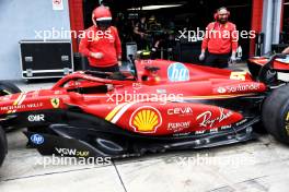 Ferrari SF-24 in the pits. 16.05.2024. Formula 1 World Championship, Rd 7, Emilia Romagna Grand Prix, Imola, Italy, Preparation Day.