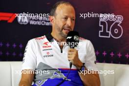 Peter Bayer (AUT) RB Chief Executive Officer in the FIA Press Conference. 30.08.2024. Formula 1 World Championship, Rd 16, Italian Grand Prix, Monza, Italy, Practice Day.