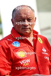 Frederic Vasseur (FRA) Ferrari Team Principal. 30.08.2024. Formula 1 World Championship, Rd 16, Italian Grand Prix, Monza, Italy, Practice Day.