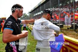 Esteban Ocon (FRA) Alpine F1 Team on the grid. 01.09.2024. Formula 1 World Championship, Rd 16, Italian Grand Prix, Monza, Italy, Race Day.